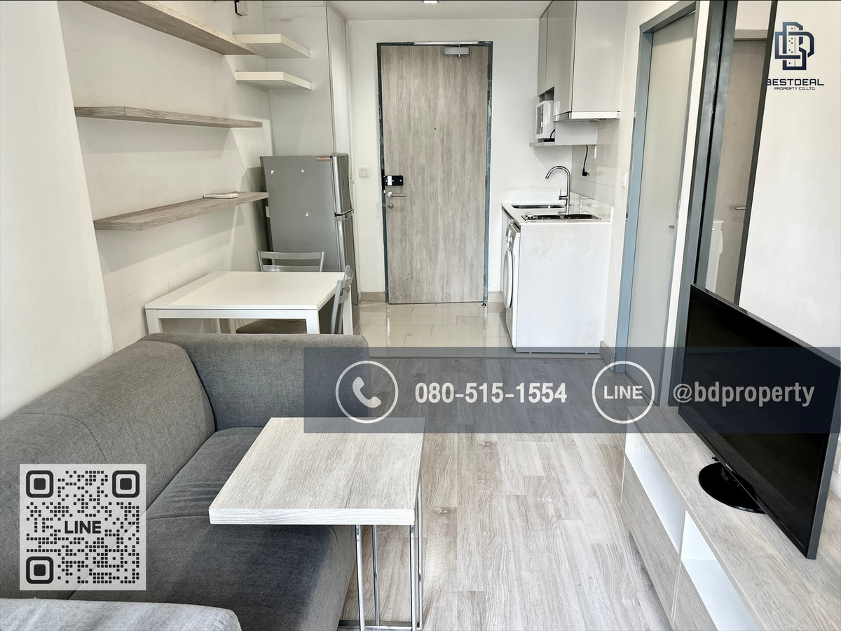 For RentCondoRama9, Petchburi, RCA : Bestdeal for rent Studio 22 sq m. Price 13,000/month only. Fully furnished and electrical appliances "IDEO MOBI RAMA 9" near MRT and Central Rama 9, only 80 m.