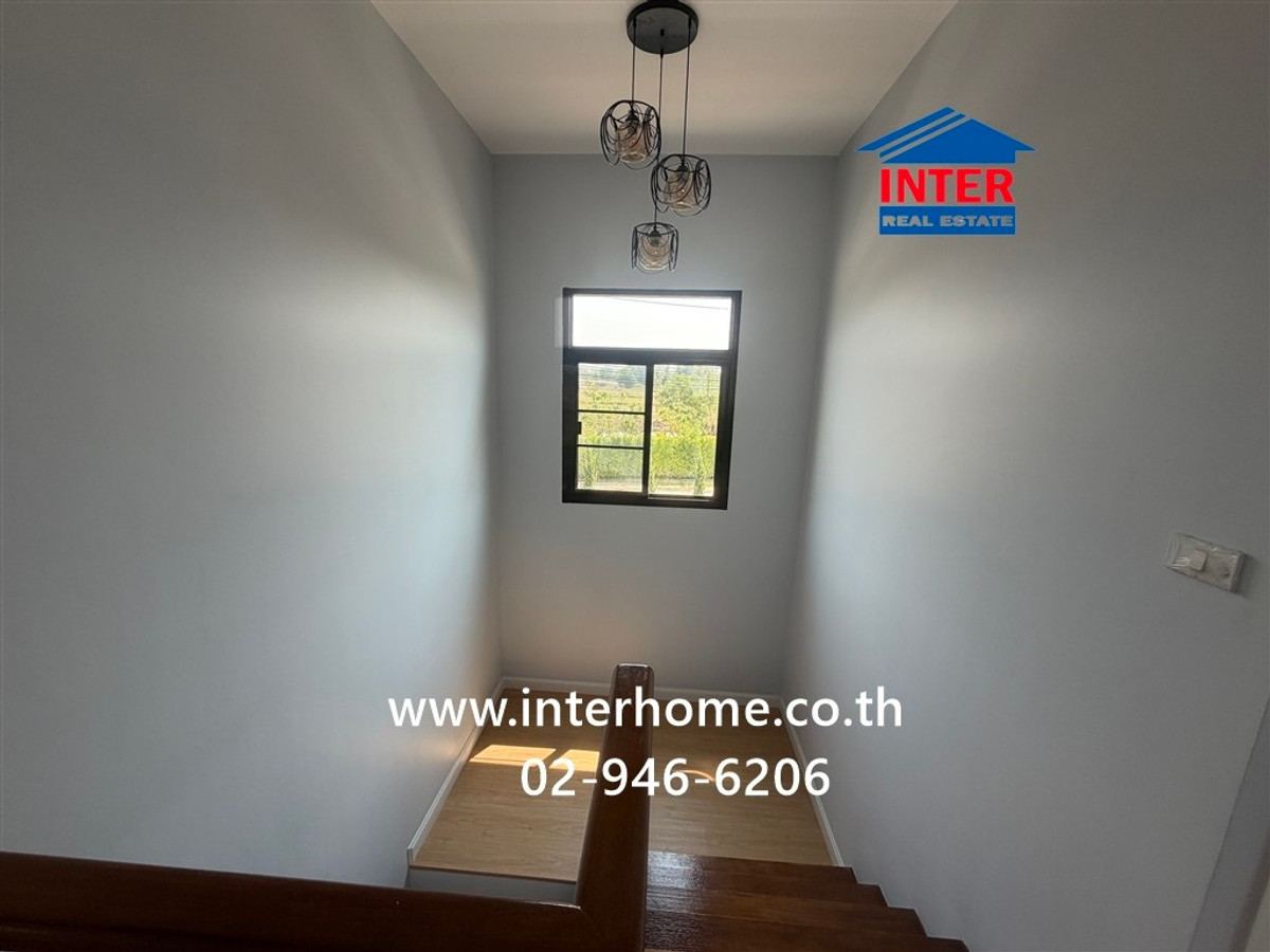 For SaleHouseBuri Ram : 2-story detached house, 67.9 sq m, Thada Diasis Village. Near Sarasas Witaed Buriram School, Soi Thada Soi 2, Road No. 3021 Road number 288 (Luang Mueang Road) Mueang Buriram, Buriram