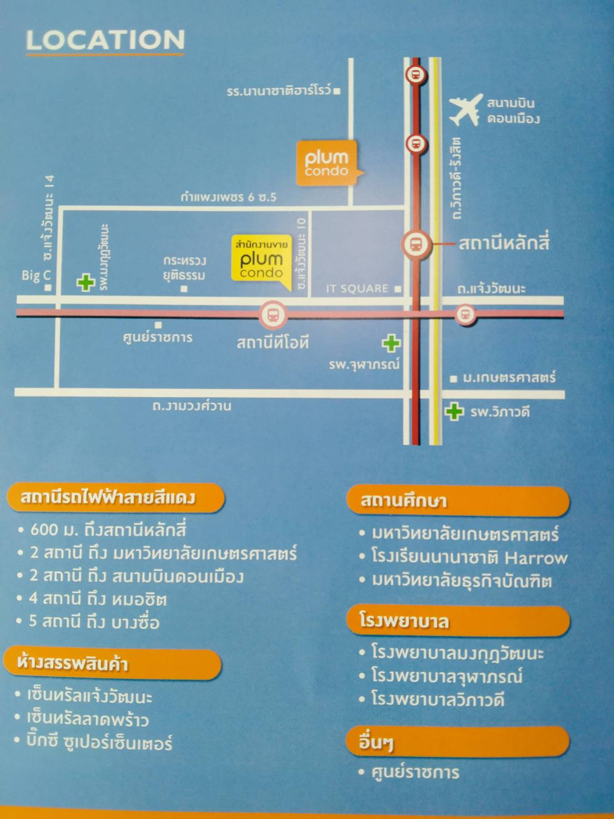 ให้เช่าคอนโดวิภาวดี ดอนเมือง หลักสี่ : คอนโดใหม่ ห้องว่างพร้อมเข้าอยู่ ตกแต่งครบทุกอย่าง (23 ตร.ม.) ราคา 7,500/เดือน ฟรีที่จอดรถ ฟรีค่าส่วนกลาง  