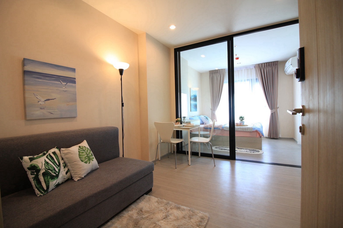 For RentCondoSamut Prakan,Samrong : 🔥For rent Aspire Erawan, next to BTS, fully furnished, ready to move in, 25th floor, pets not allowed.