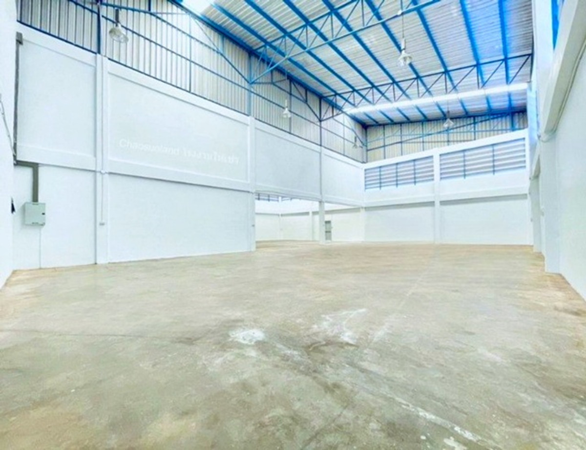 ให้เช่าโกดังมหาชัย สมุทรสาคร : ใกล้ไทวัสดุ บางบอน 800 ม.วัดโพธิ์แจ้ โกดัง โรงงานให้เช่า 860 ตร.ม. พร้อมออฟฟิศ 2 ชั้น 2 นอน 2 น้ำ โกดังกว้าง โปร่งโล่งทำเลเอกชัย บางบอน