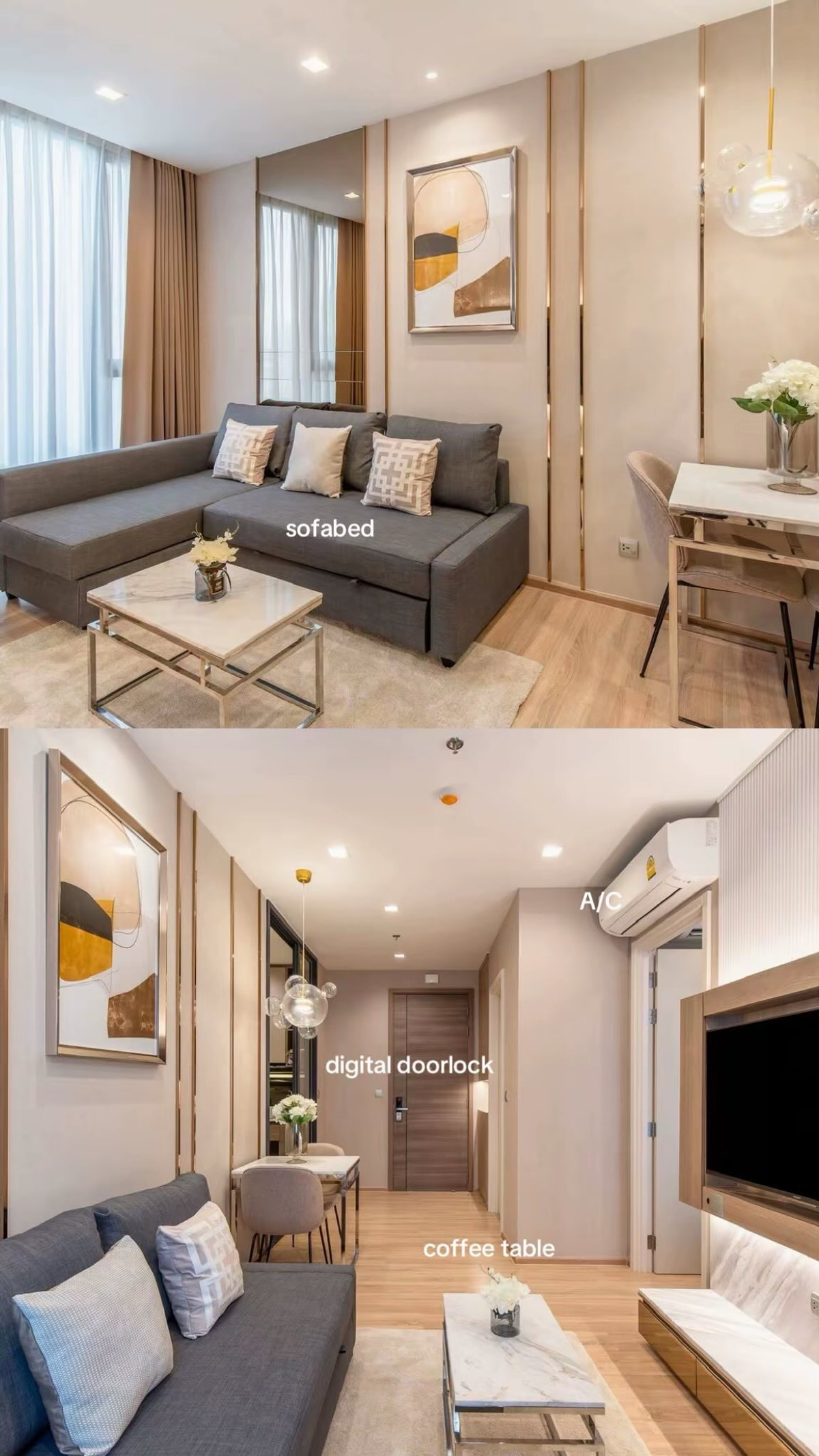 ให้เช่าคอนโดสะพานควาย จตุจักร : ให้เช่า The Line พหล–ประดิพัทธ์ (สะพานควาย) ✨ ห้องรีโนเวทใหม่ Warm Minimal Japandi พร้อมอยู่