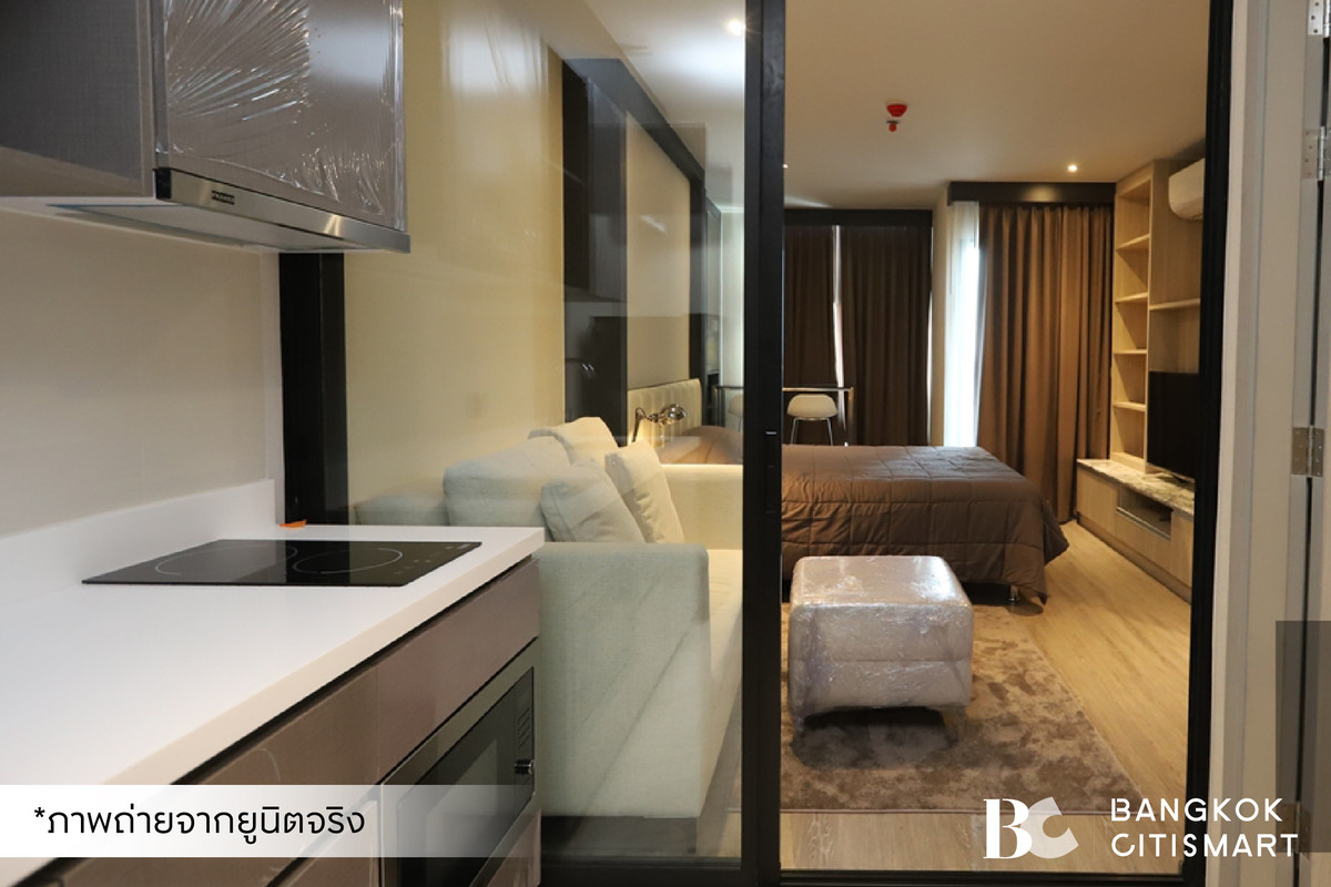 ให้เช่าคอนโดสุขุมวิท อโศก ทองหล่อ : 🔥 พร้อมเข้าอยู่ RHYTHM Ekkamai (Studio 30 sq.m.) ห้องแต่งสวยแปลนห้องเป็นสัดส่วน สนใจ : 095-370-1451 (Kate)