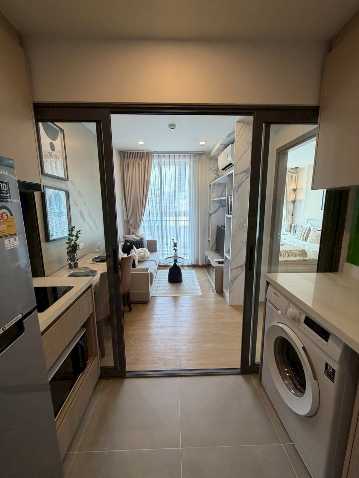 For SaleCondoOnnut, Udomsuk : K-6843 🔥🔥 Beautiful room, newly decorated, ready to move in!! The Nest Sukhumvit 71, near BTS Phra Khanong.