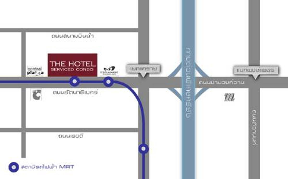 For RentCondoRattanathibet, Sanambinna : Condo for rent, The Hotel Rattanathibet, has a washing machine, near the BTS, parking, no need to compete.