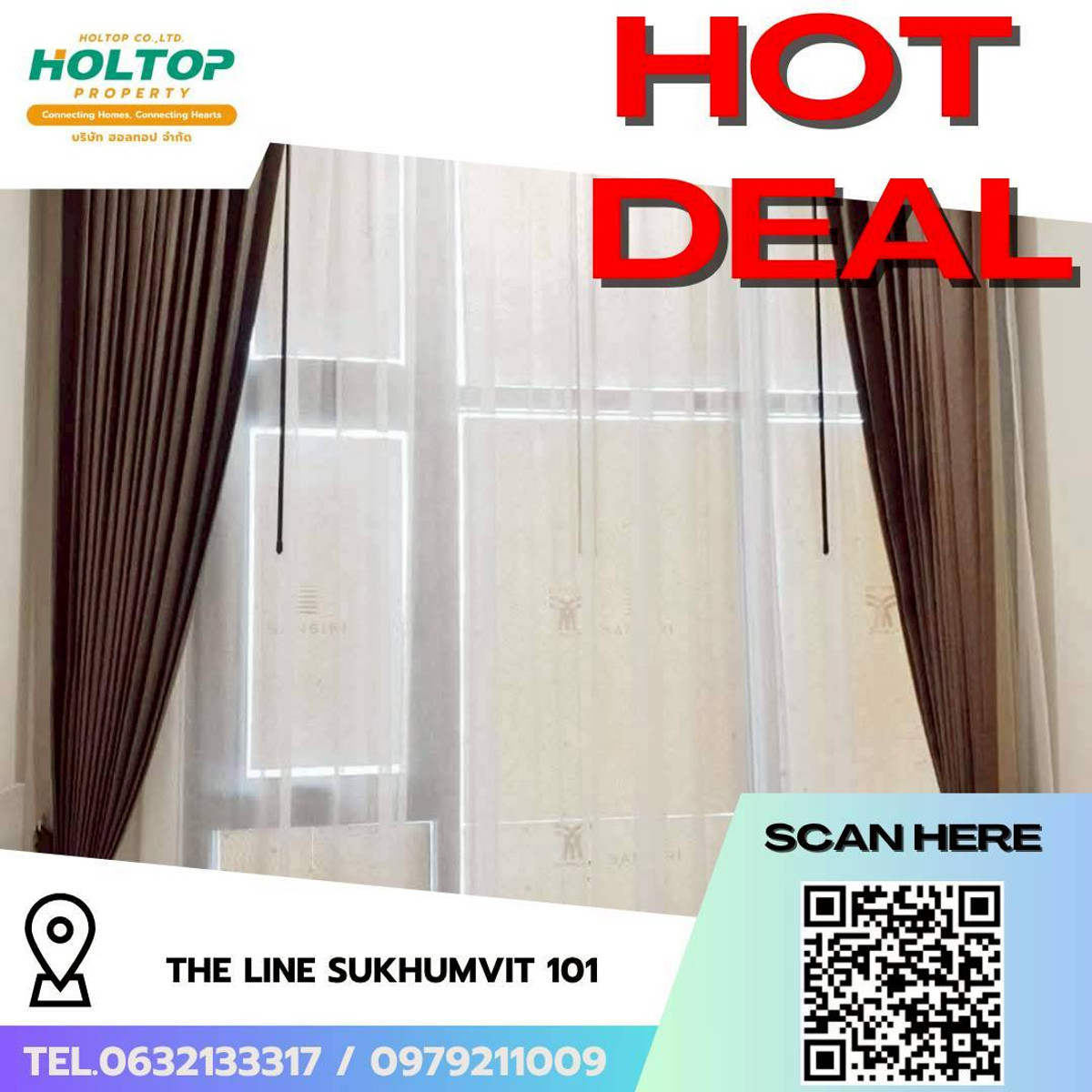 For RentCondoOnnut, Udomsuk : #L258 🎉 50469 Condo for rent THE LINE Sukhumvit 101  