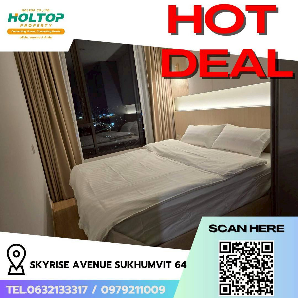 For RentCondoOnnut, Udomsuk : #L189🎉 310369 Condo for rent Skyrise Avenue Sukhumvit 64  