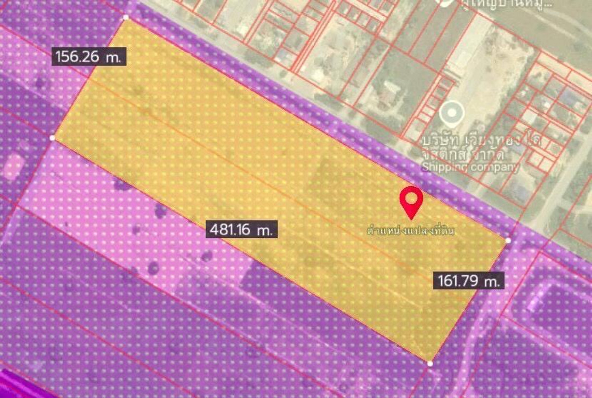 ขายที่ดินระยอง : ขายที่ดินระยอง 48 ไร่ ติดถนนสาย 15 หน้ากว้าง 480 เมตร เขตพื้นที่สีม่วงลายตาราง
