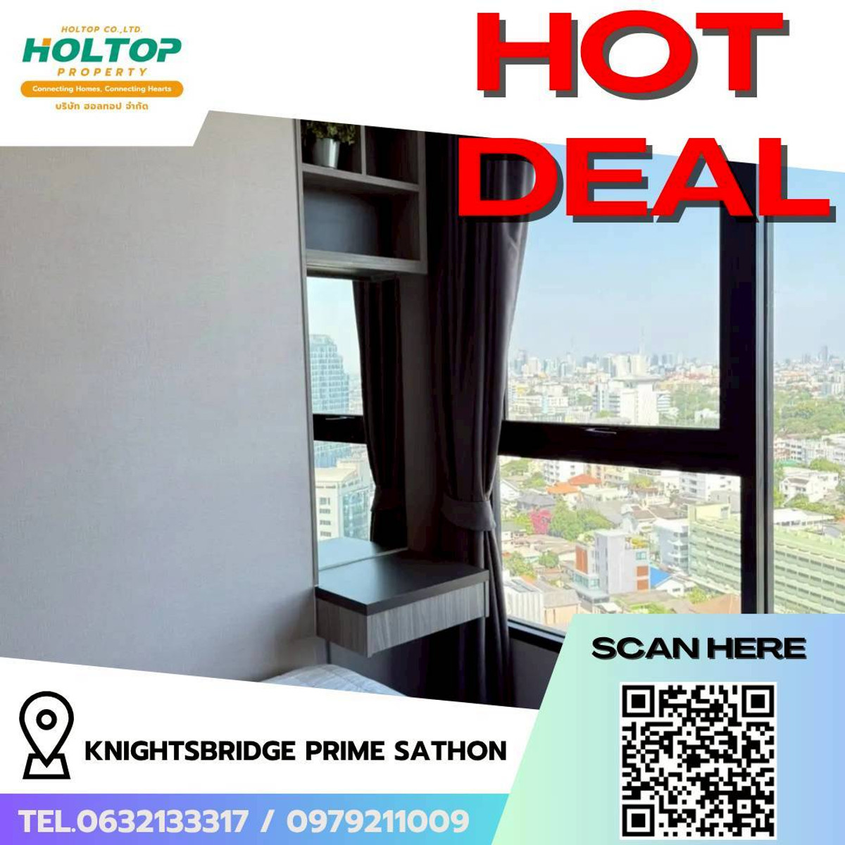 ให้เช่าคอนโดสาทร นราธิวาส : #L209🎉 010469 ให้เช่าคอนโด  ไนท์บริดจ์ ไพร์ม สาทร