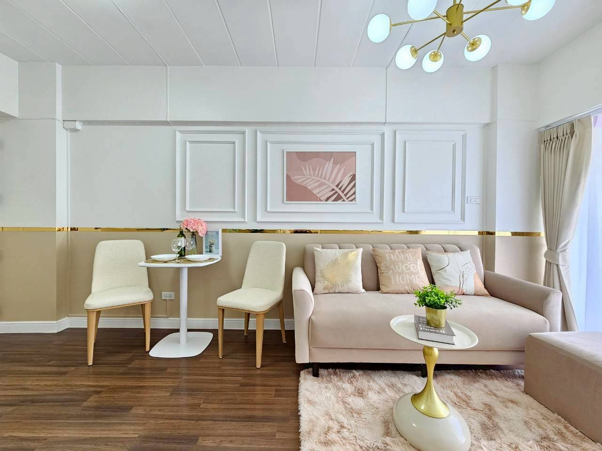 For SaleCondoChokchai 4, Ladprao 71, Ladprao 48, : Good location, near Big C Lat Phrao Very beautifully decorated, 1 bedroom, price 1.49 million, make an appointment to see the room 0925141987