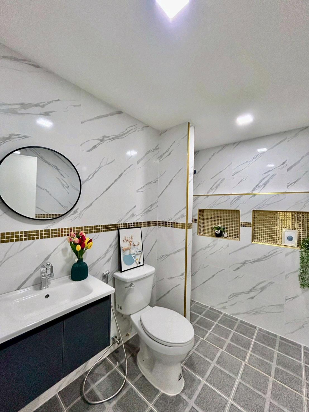 For SaleHouseNawamin, Ramindra : 2-storey detached house, beautifully decorated, ready to move in, location next to the road along Khlong Song. 
Price only 4,990,000 baht