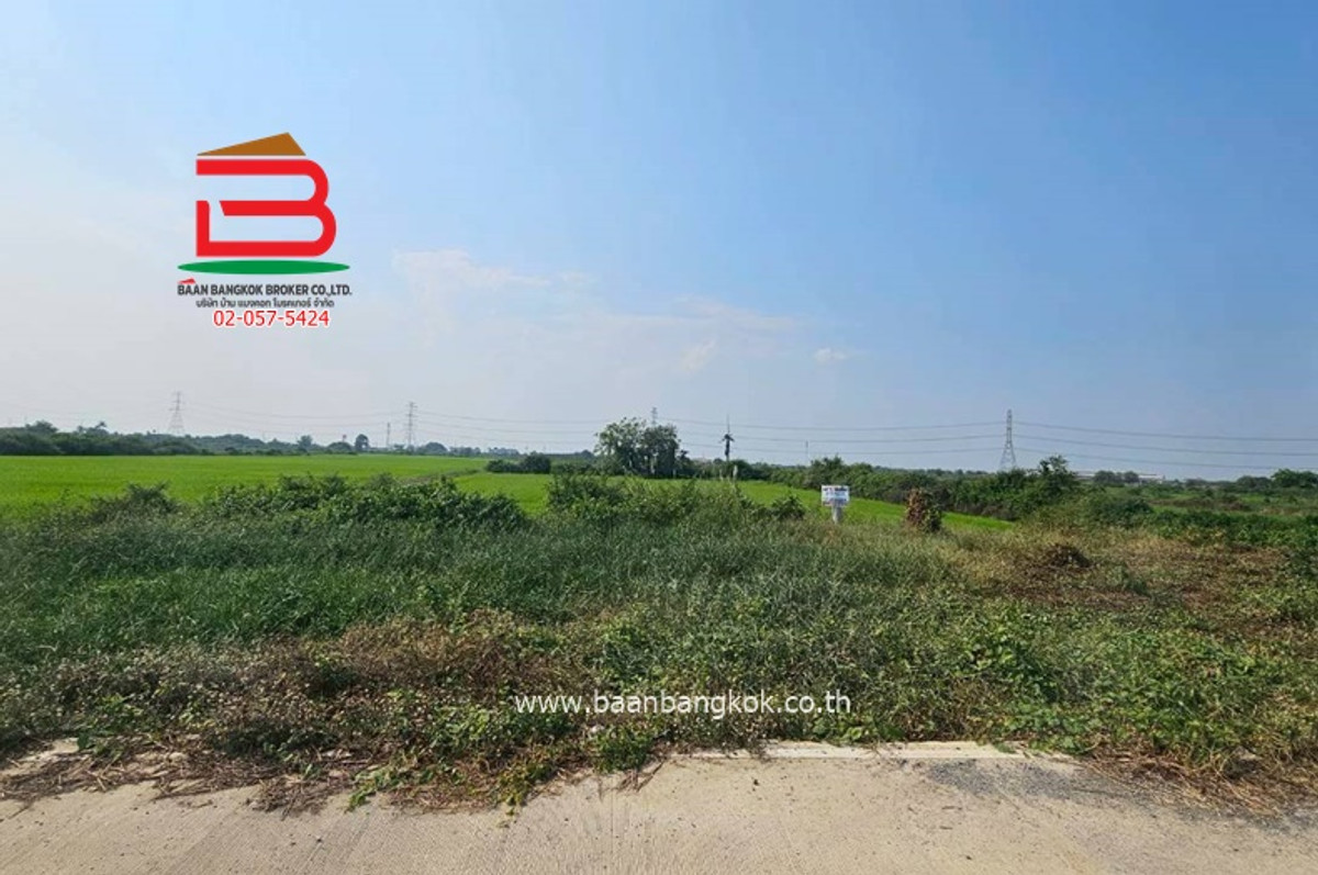 For SaleLandNakhon Pathom : Vacant land, Soi Wat Bang Pla, Bang Len-Sai Noi Road, area 4 rai 2 ngan 11 sq m., Bang Len Subdistrict, Bang Len District, Nakhon Pathom Province.