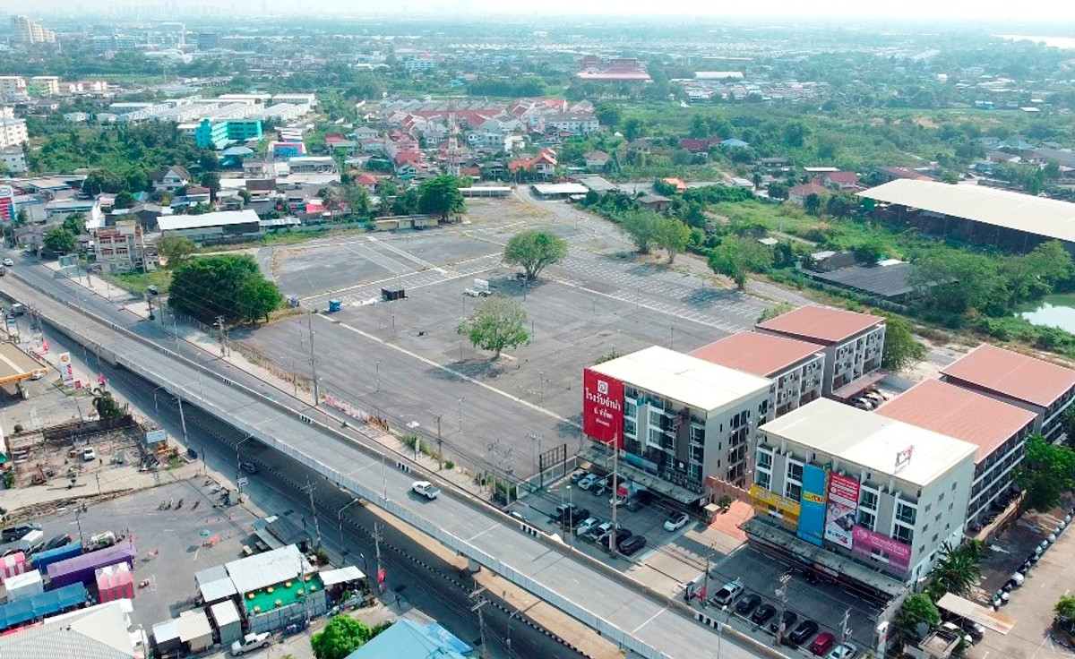 ขายที่ดินปทุมธานี รังสิต ธรรมศาสตร์ : ที่ดินแปลงใหญ่ติดถนนติวานนท์ เมืองปทุมธานี 