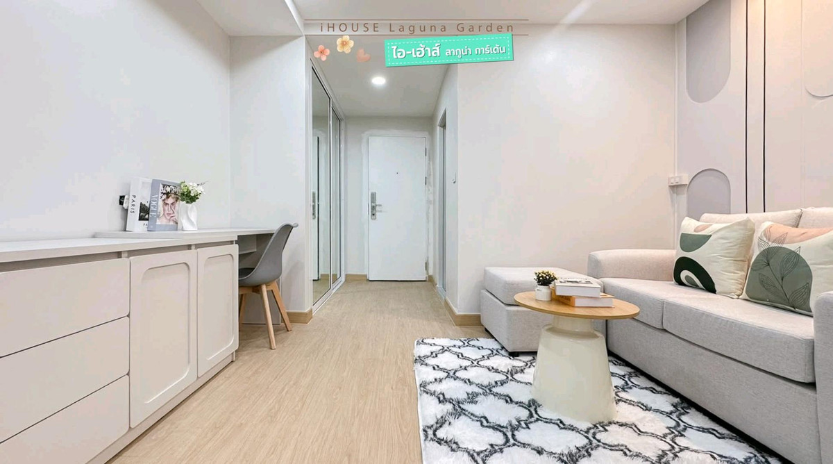 For SaleCondoRama9, Petchburi, RCA : 🤗Beautiful room, reasonable price, Rama 9 area, RCA "i-House"🏙🩵🚅Ready to move in. Close to every prosperity ✨️✨️✨️😍