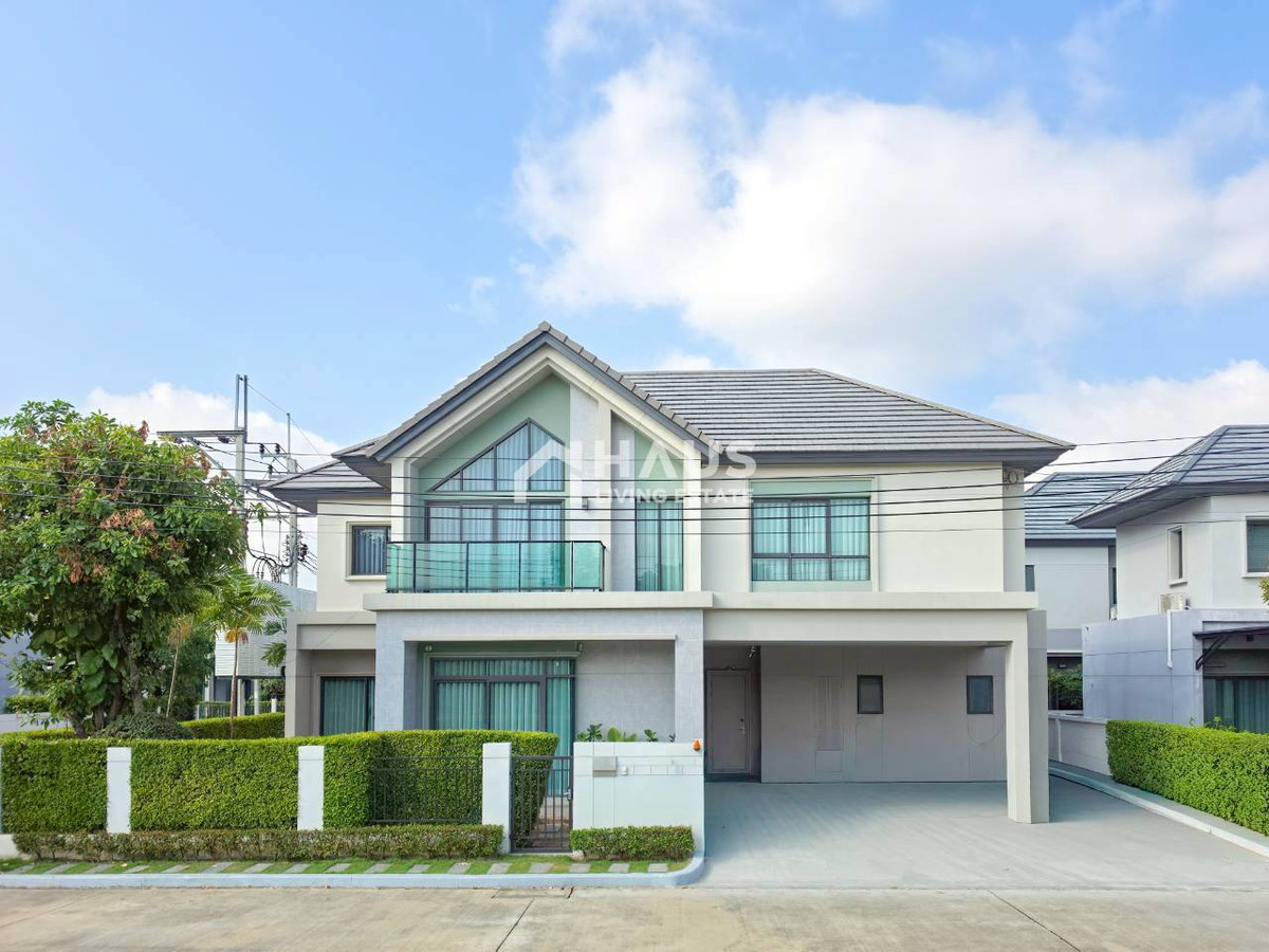 ขายบ้านพระราม 5 ราชพฤกษ์ บางกรวย : 🚨 ด่วน! สเปคในฝัน มุมวิวสวน (จอดรถ 3 คัน) หน้าไม่ชนใคร 🔥 ขายบ้านเดี่ยว บางกอก บูเลอวาร์ด พระราม 5 🔥 Bangkok Boulevard Rama 5 / 4 ห้องนอน #HRM5064