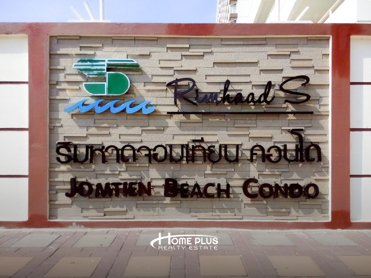 For SaleCondoPattaya, Bangsaen, Chonburi : Rimhaad Jomtien Condominium near Jomtien Beach, Pattaya, Chonburi.