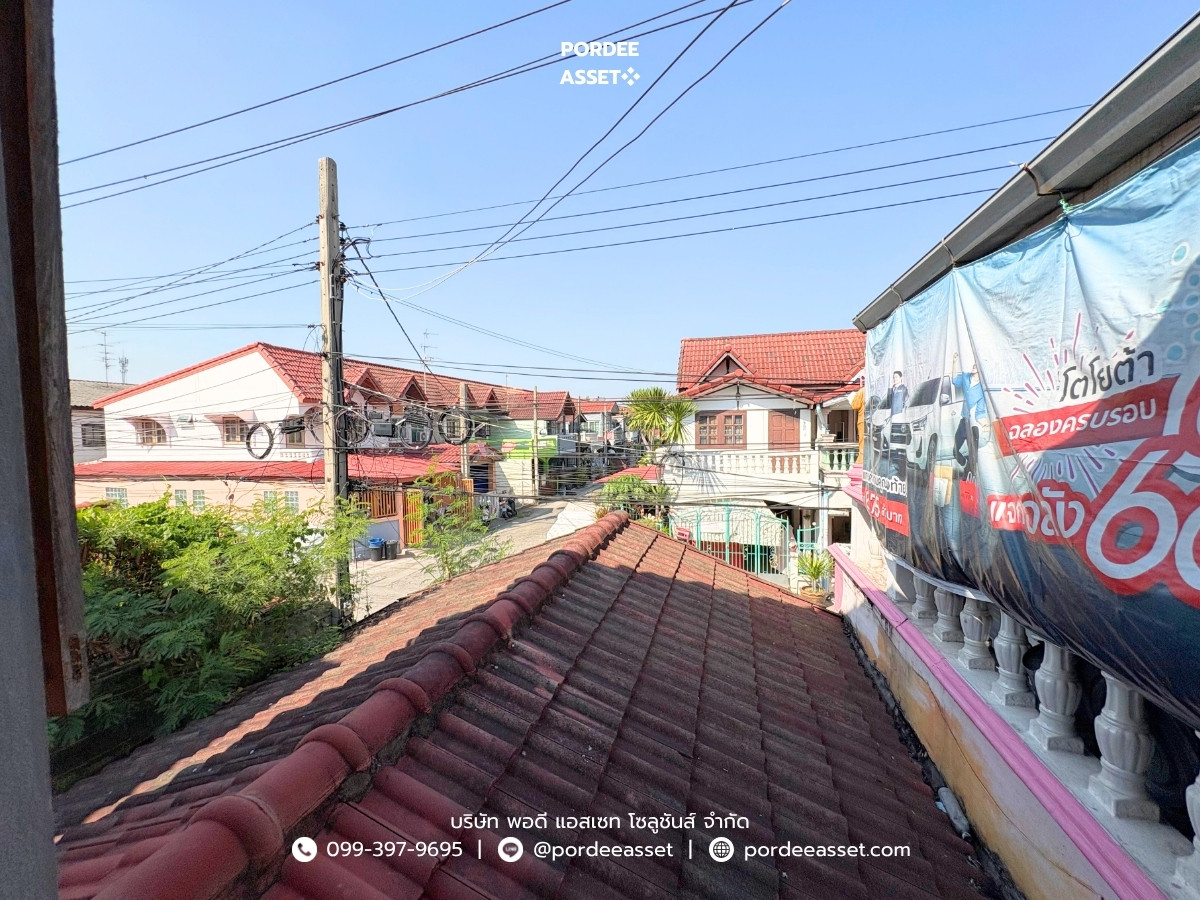 For SaleTownhomeRama5, Ratchapruek, Bangkruai : sell!! 2-story townhouse, Samrej Ville 1 Village, Bang Kruai (size 26 sq m, sold as is, has space on the side) near Kanchanaphisek Road, Bang Kruai, Nonthaburi: Samrej Ville 1