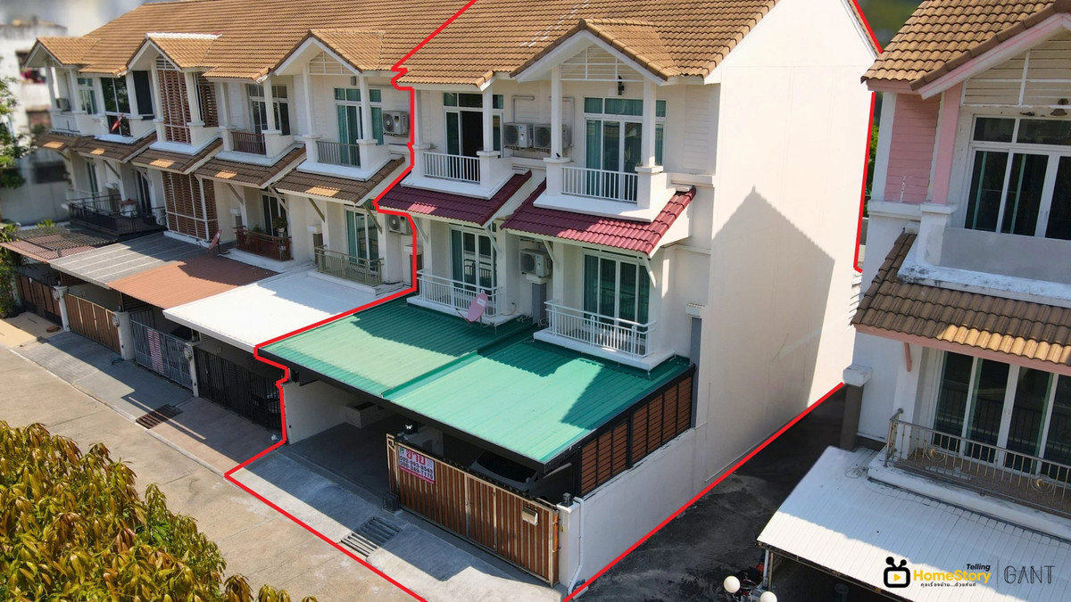 For SaleTownhomeRama3 (Riverside),Satupadit : 3-Story Townhome, 2 Units, Ready to Move In, City Center, Arunphat Village, Rama 3 (Gant-344)