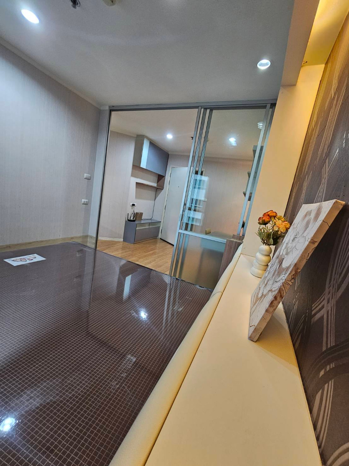 ขายคอนโดบางนา แบริ่ง ลาซาล : K-6825 ห้องเฟอร์นิเจอร์บิ้วอิน พร้อมอยู่ ชั้นสูง 🔥🔥 ขาย !!  คอนโด LPN เมกะบางนา ใกล้ IKEA เมกะบางนา