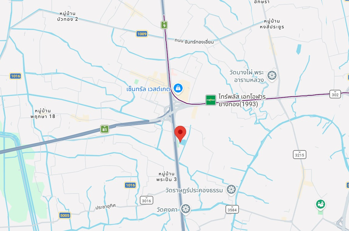 ขายที่ดินนนทบุรี บางใหญ่ บางบัวทอง : ที่ดินแปลงใหญ่ อ.บางใหญ่ ติดถนนกาญจนาภิเษก ใกล้เซ็นทรัลเวสเกต