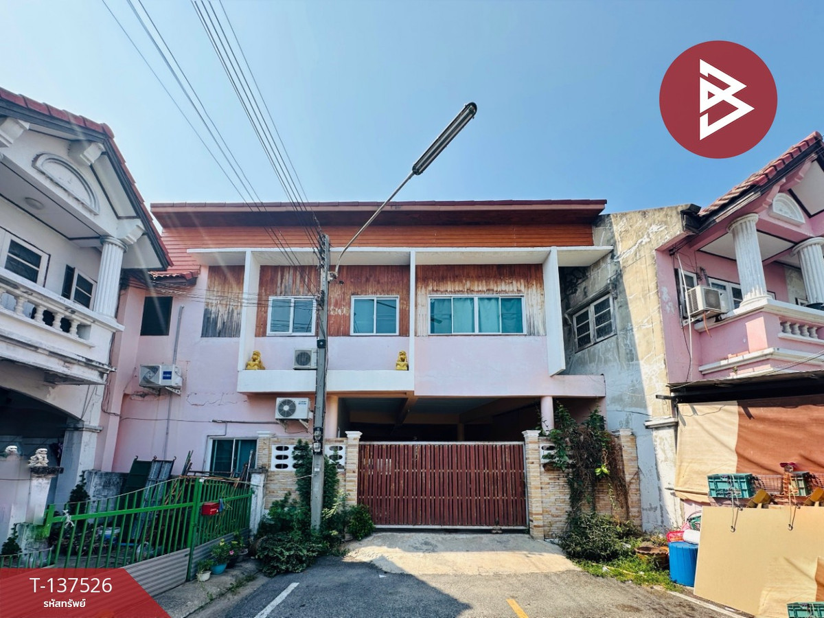 ขายทาวน์โฮมมหาชัย สมุทรสาคร : ขายทาวน์เฮ้าส์ หมู่บ้านเบญจทรัพย์นคร 3 (Benjasap Nakorn 3) โคกขาม สมุทรสาคร