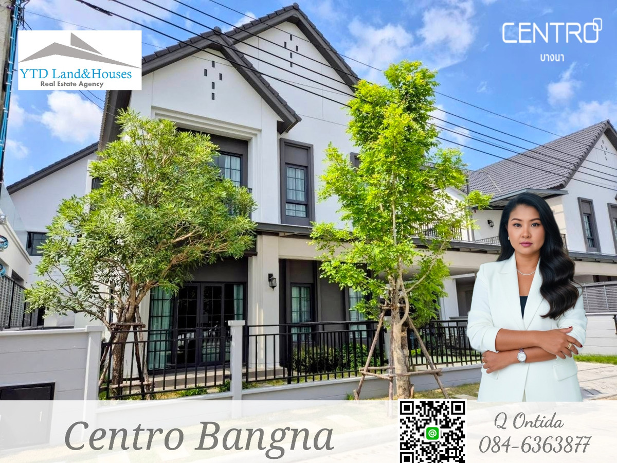 For RentHouseBangna, Bearing, Lasalle : For rent Centro Bangna Phase 2 with a maid’s room near Mega Bangna