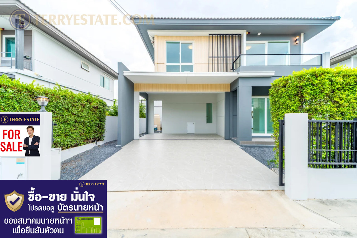 ขายบ้านลาดกระบัง สุวรรณภูมิ : ขายบ้านเดี่ยว พฤกษลดา สุวรรณภูมิ ขนาด 50.1 ตร.ว. ใกล้สนามบิน เดินทางสะดวก บรรยากาศร่มรื่น