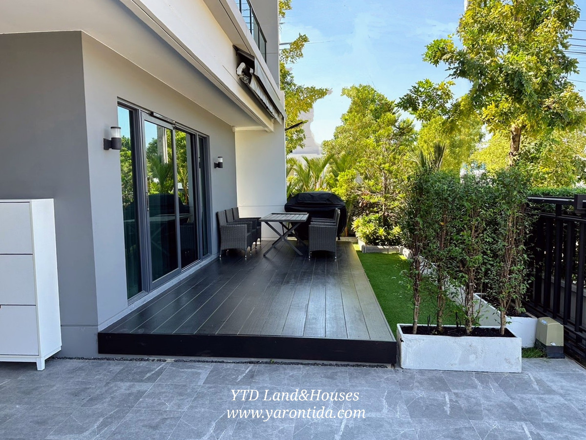 For RentHouseBangna, Bearing, Lasalle : For Rent ​​​​Centro Bangna, new design detached house next to Mega-Bangna 135,000 Baht/Month (Fully furnished).