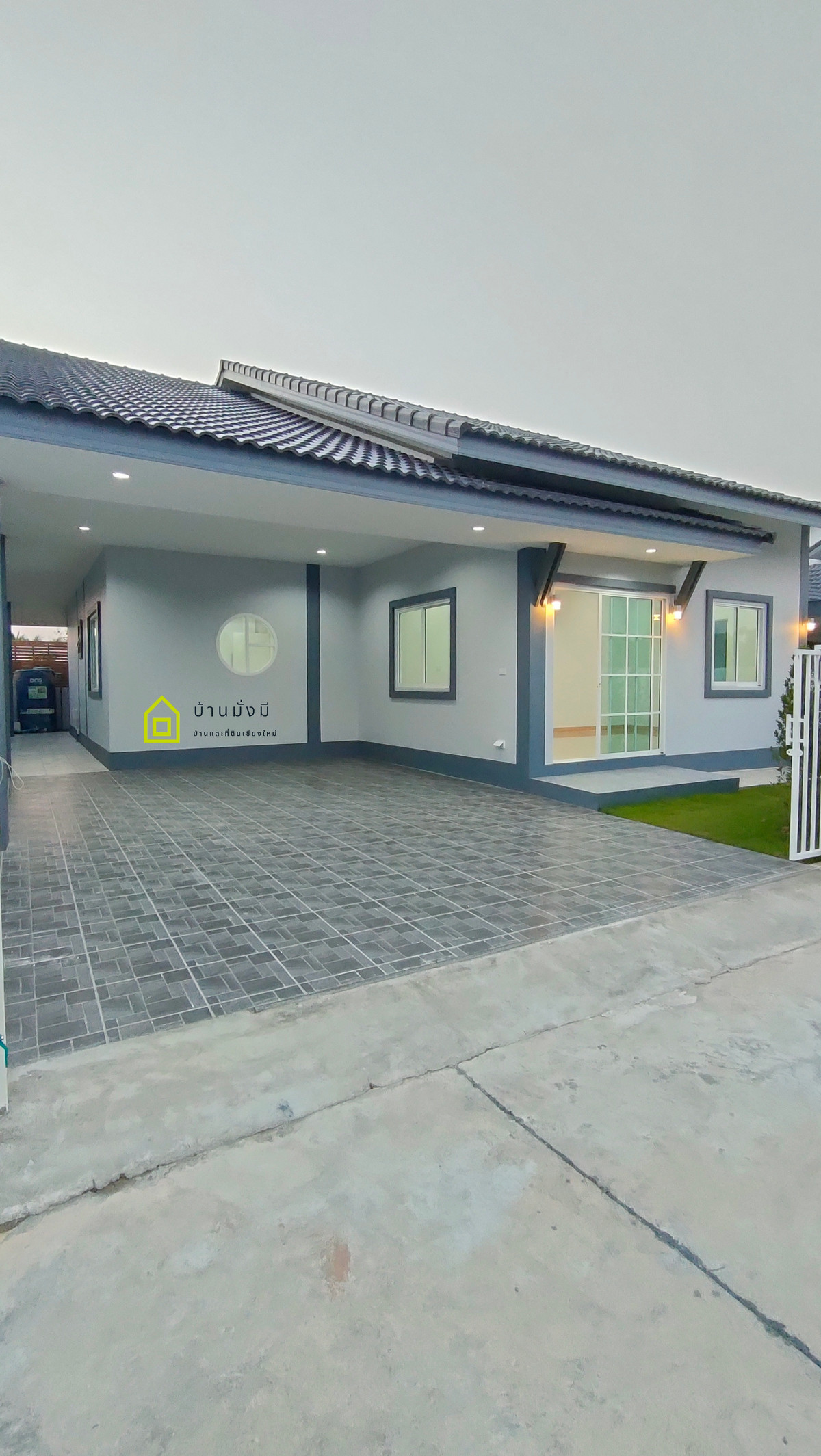 For SaleHouseChiang Mai : House near Nong Chom Intersection (Likhit Chiwan), near Ton Kla School, San Sai District, Chiang Mai.