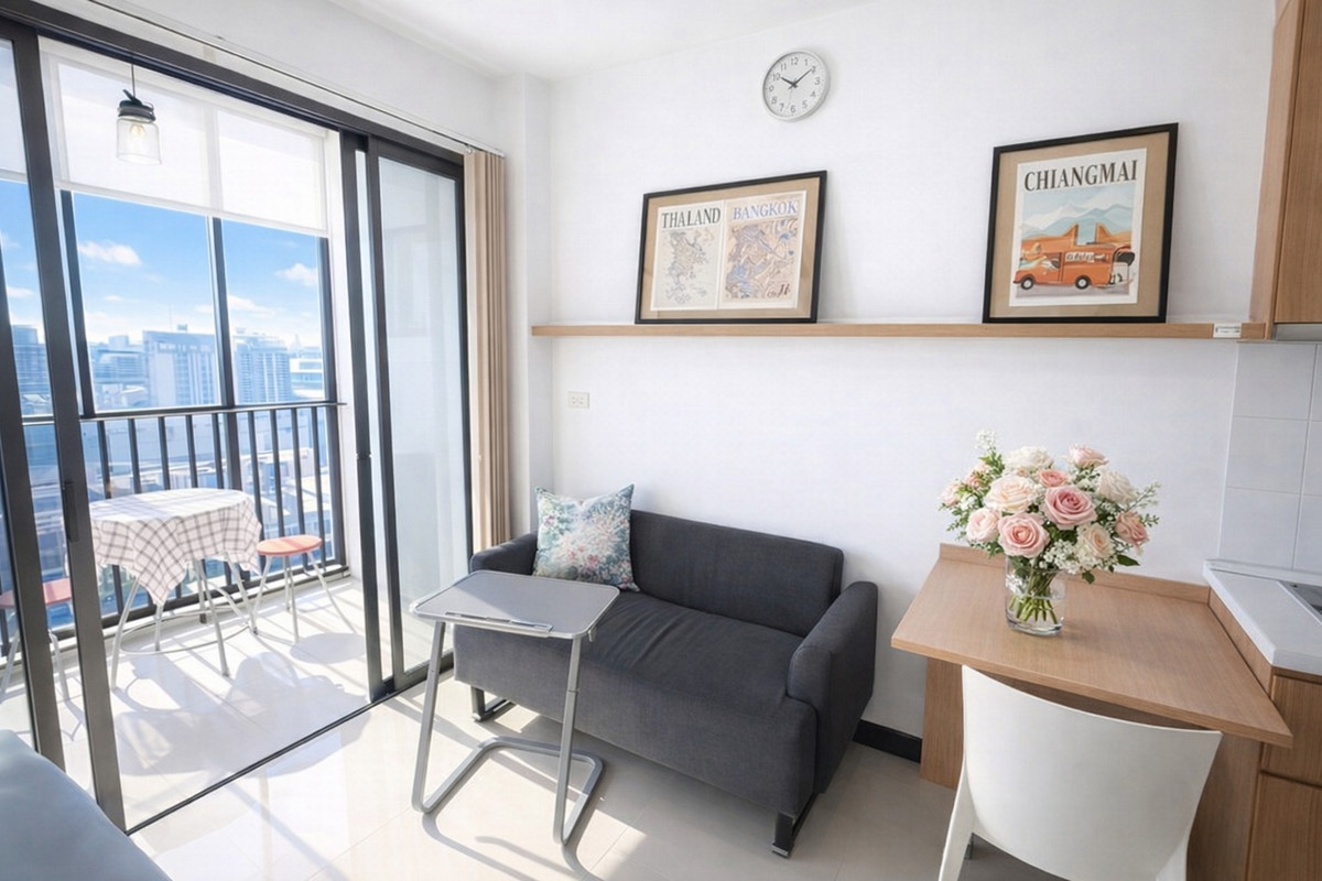 ให้เช่าคอนโดอ่อนนุช อุดมสุข : ให้เช่า IDEO MIX สุขุมวิท 103 (30.33 ตร.ม.) 1นอน 1น้ำ ติด BTS อุดมสุข 