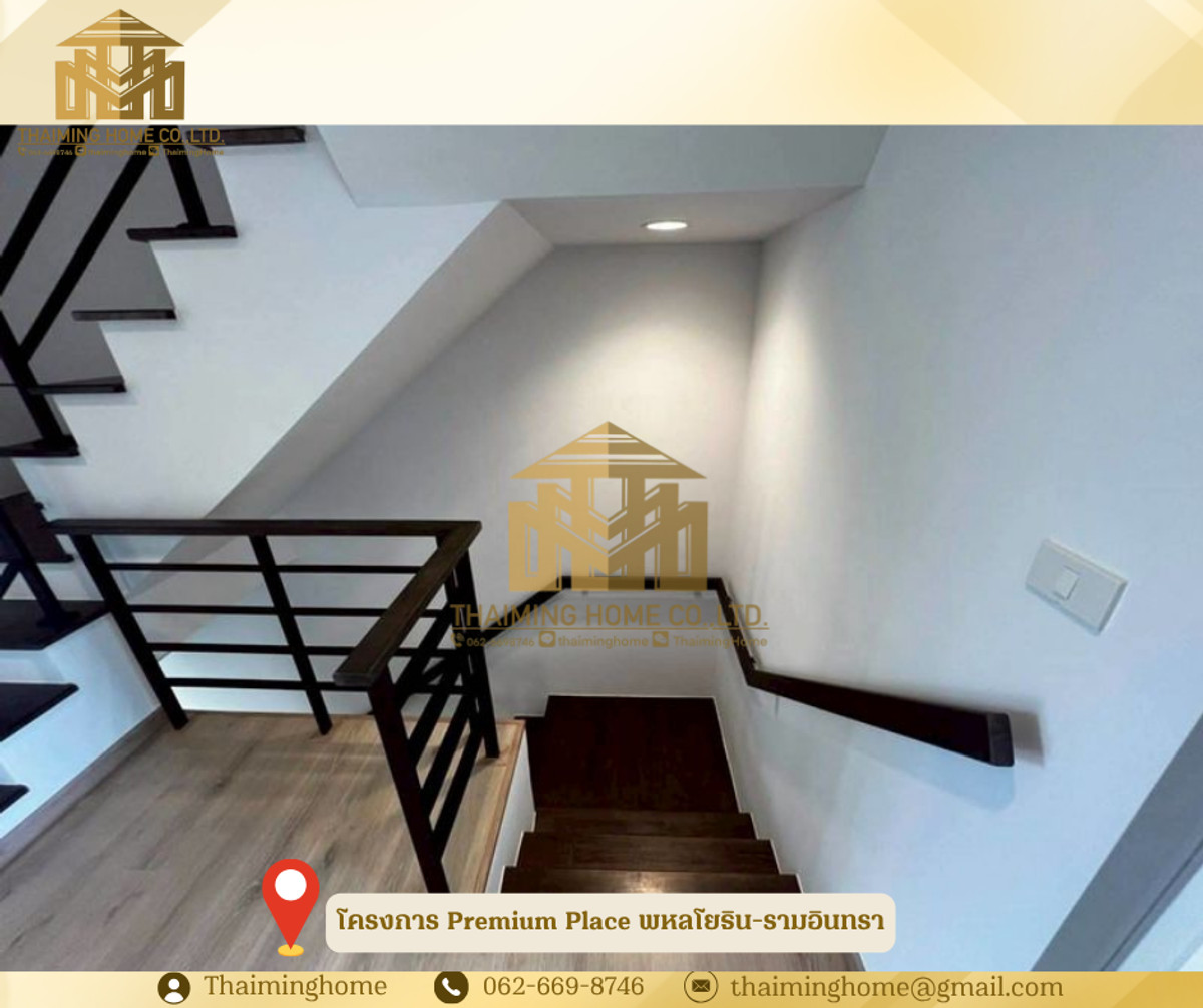 For RentTownhomeNawamin, Ramindra : 3-story townhome for rent, Premium Place Phahonyothin-Ramindra project. Next to Theparak Road (Property Code TT06-1426)