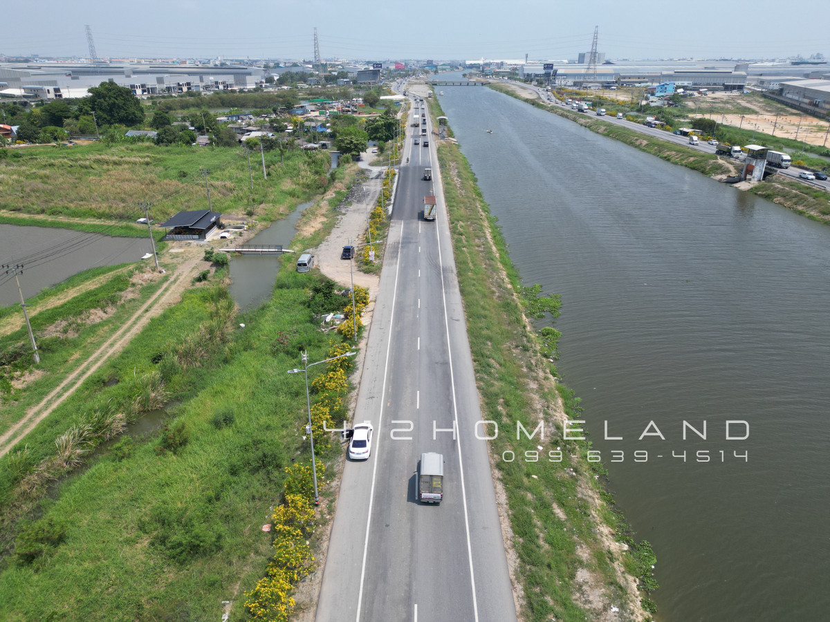 For SaleLandSamut Prakan,Samrong : Land for sale 52-3-0 rai, purple layout, Bang Phli Next to Suvarnabhumi Water Canal Suitable for factory development / Logistics Hub