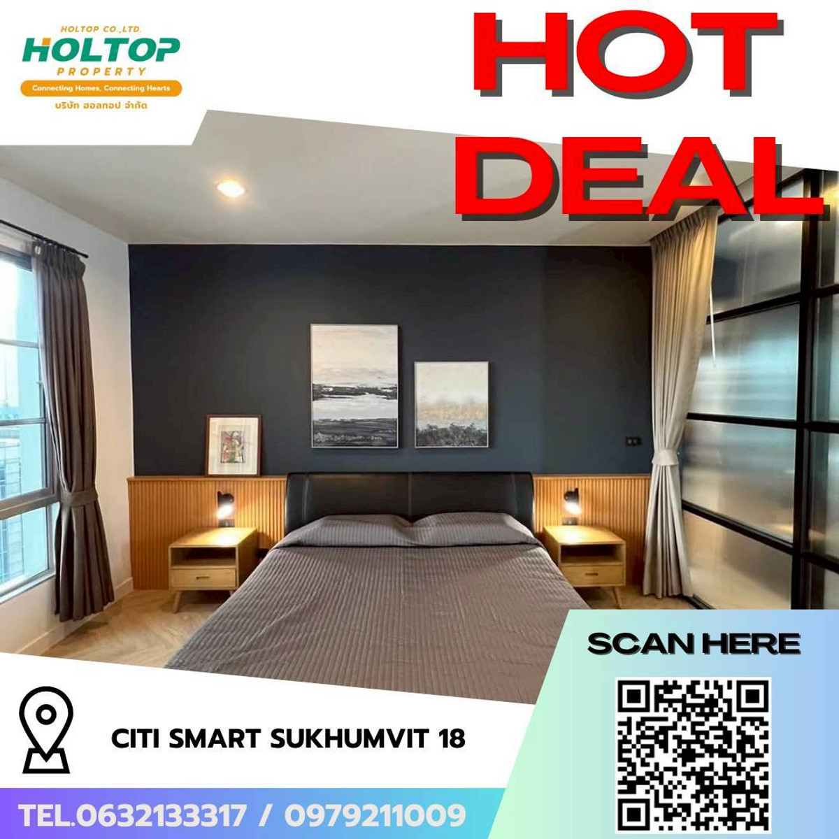 For RentCondoSukhumvit, Asoke, Thonglor : #L197 🎉310369 Condo for rent Citi smart Sukhumvit 18  