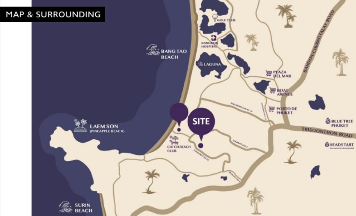 For SaleLandPhuket : 💚 For sale 💚 Land in Phuket Cherngtalay Near Bang Tao Beach – Surin – Layan 1-2-65.7 rai