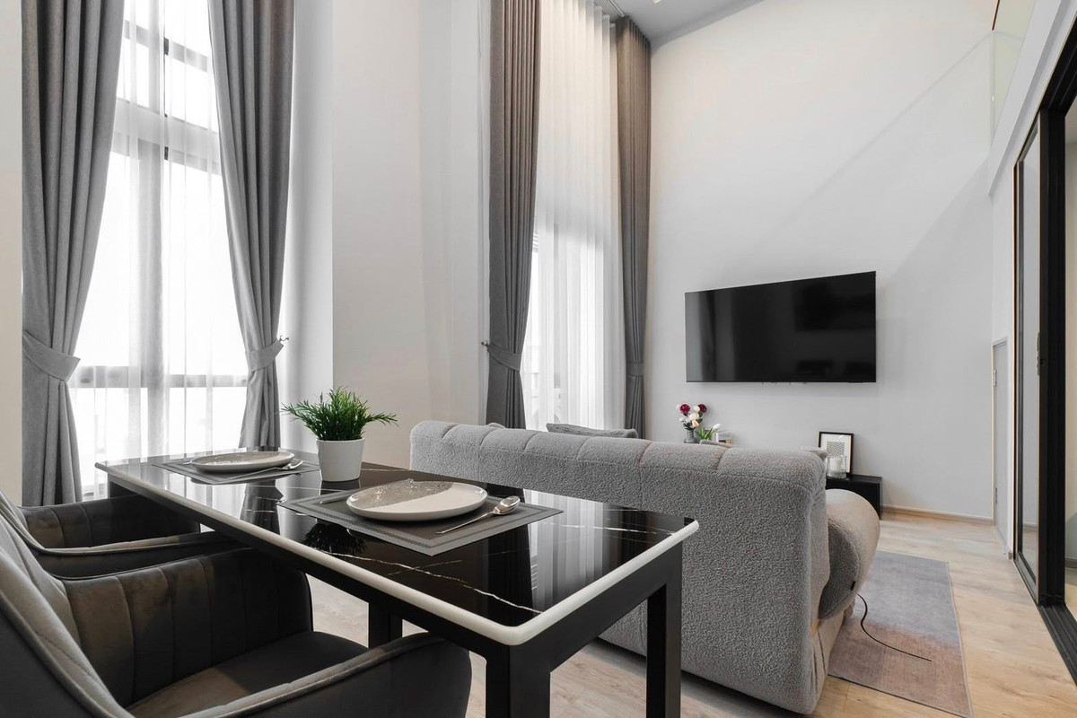 For RentCondoRama9, Petchburi, RCA : ✨ For rent The Tree Pattanakarn – Ekkamai 🏢 Duplex new room! | Ready to move in 🧳