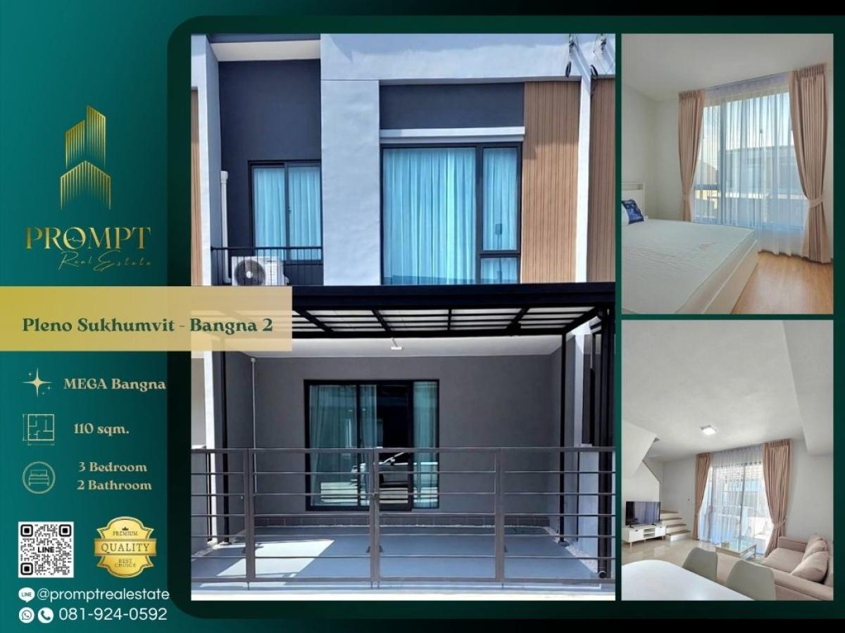 For RentHouseBangna, Bearing, Lasalle : OP02087 - Pleno Sukhumvit - Bangna 2 :  พลีโน่ สุขุมวิท - บางนา 2 : Pleno Sukhumvit - Bangna 2 :  พลีโน่ สุขุมวิท - บางนา 2 - #MegaBangna #InternationalSchool (SISB/TCIS /Concordian) #SuvarnabhumiAirport