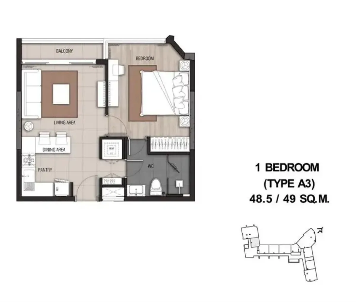 For RentCondoSathorn, Narathiwat : Menam Residence 1 bedroom condo for rent