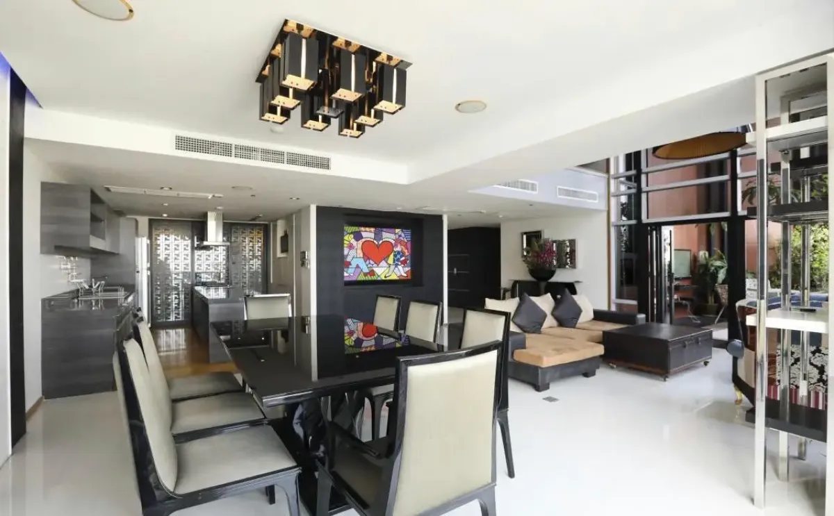 ให้เช่าคอนโดวิทยุ ชิดลม หลังสวน : All Seasons Mansion 5 bedroom penthouse condo for rent