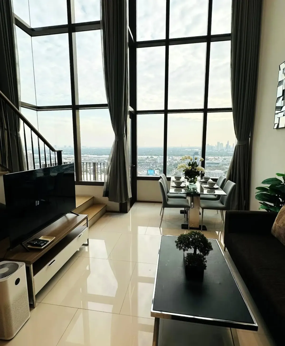 For RentCondoSukhumvit, Asoke, Thonglor : The Emporio Place 1 bedroom duplex condo for rent