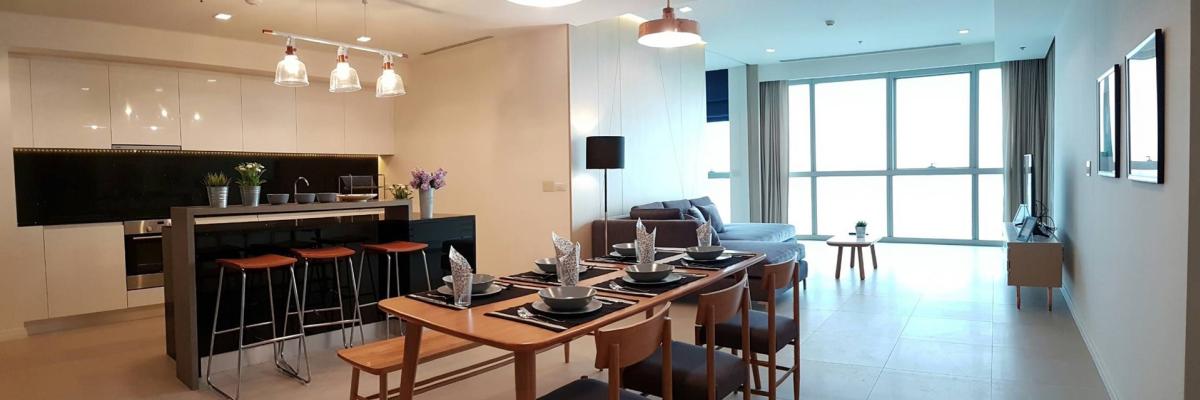 ให้เช่าคอนโดสมุทรปราการ สำโรง : 2+1 bedroom property for rent at The River