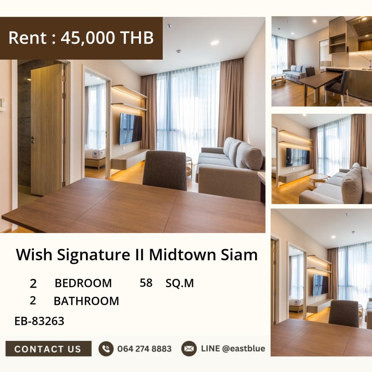 For RentCondoRatchathewi,Phayathai : 03/04/2026, 🌟 Luxury condo 2 bedrooms in the heart of Siam for only 45,000 THB/month!
Connected to BTS Ratchathewi, convenient for all travels! 0642748883