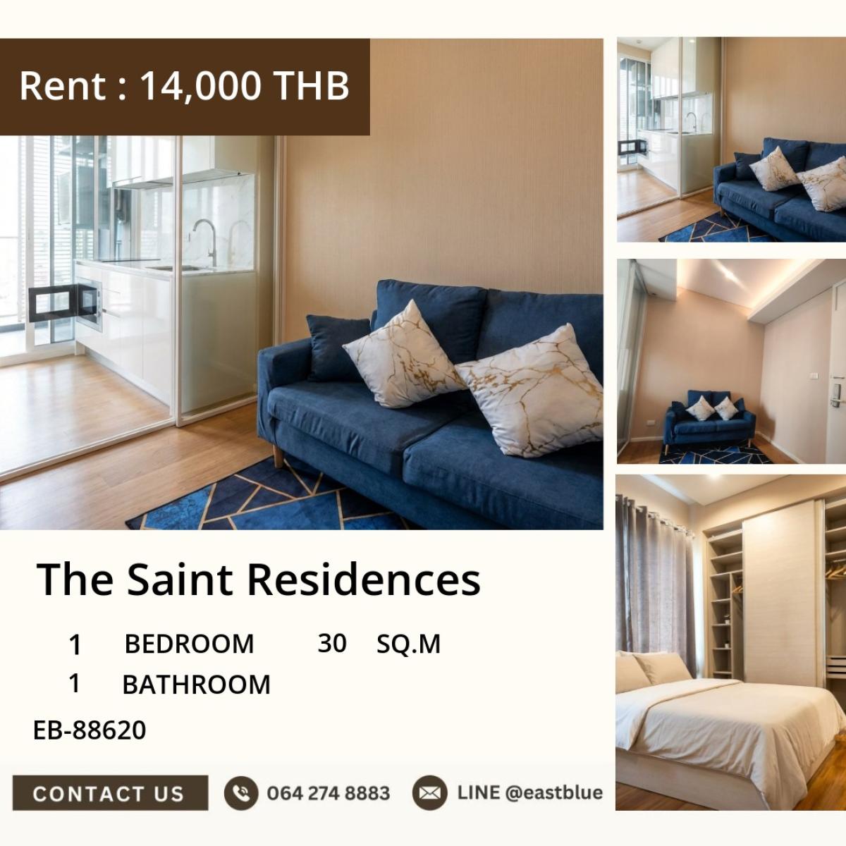 For RentCondoLadprao, Central Ladprao : 03/04/2026, Beautiful condo in the heart of Ladprao, 1 bedroom, 14,000 baht/month
Near BTS Ha Yaek Lat Phrao with a fully equipped swimming pool and fitness center! 0642748883