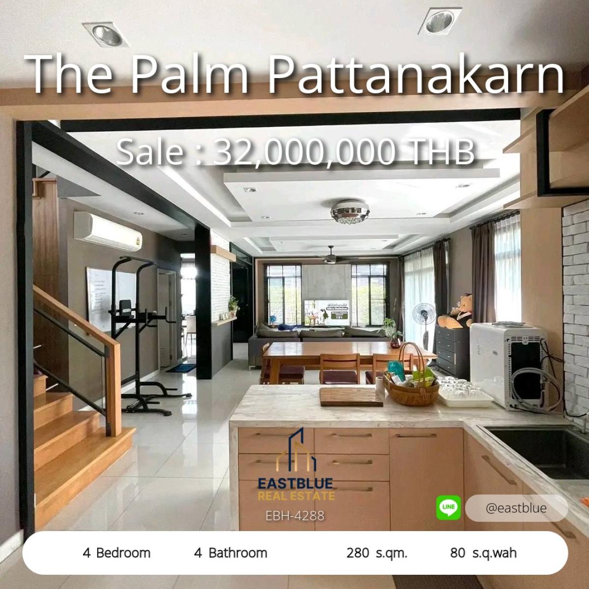 ขายบ้านพัฒนาการ ศรีนครินทร์ : 03/04/2026, The Palm Pattanakarn บ้านใหญ่ 4 ห้องนอน พร้อมพื้นที่กว้าง 
เช่าหรือซื้อได้ใจกลาง On Nut เริ่มต้น 150,000 บาทต่อเดือน 0642748883