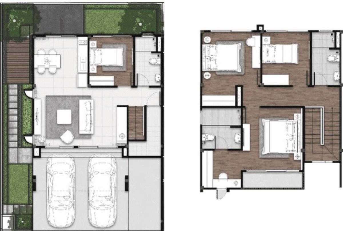 ขายบ้านมหาชัย สมุทรสาคร : ขายบ้าน  เลค ซีรีน พระราม 2 (เฟส 4) พันท้ายนรสิงห์ เมืองสมุทรสาคร สมุทรสาคร CX-151259