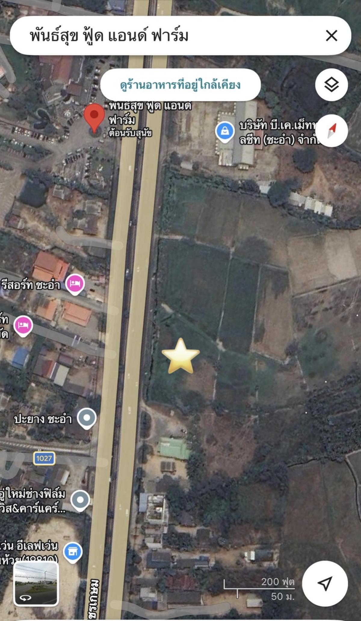 ขายที่ดินชะอำ เพชรบุรี : ขายที่ดินชะอำ ขาลงใต้ ตรงข้ามพันธ์สุข เขาใหญ่ ชะอำ เพชรบุรี CX-151141