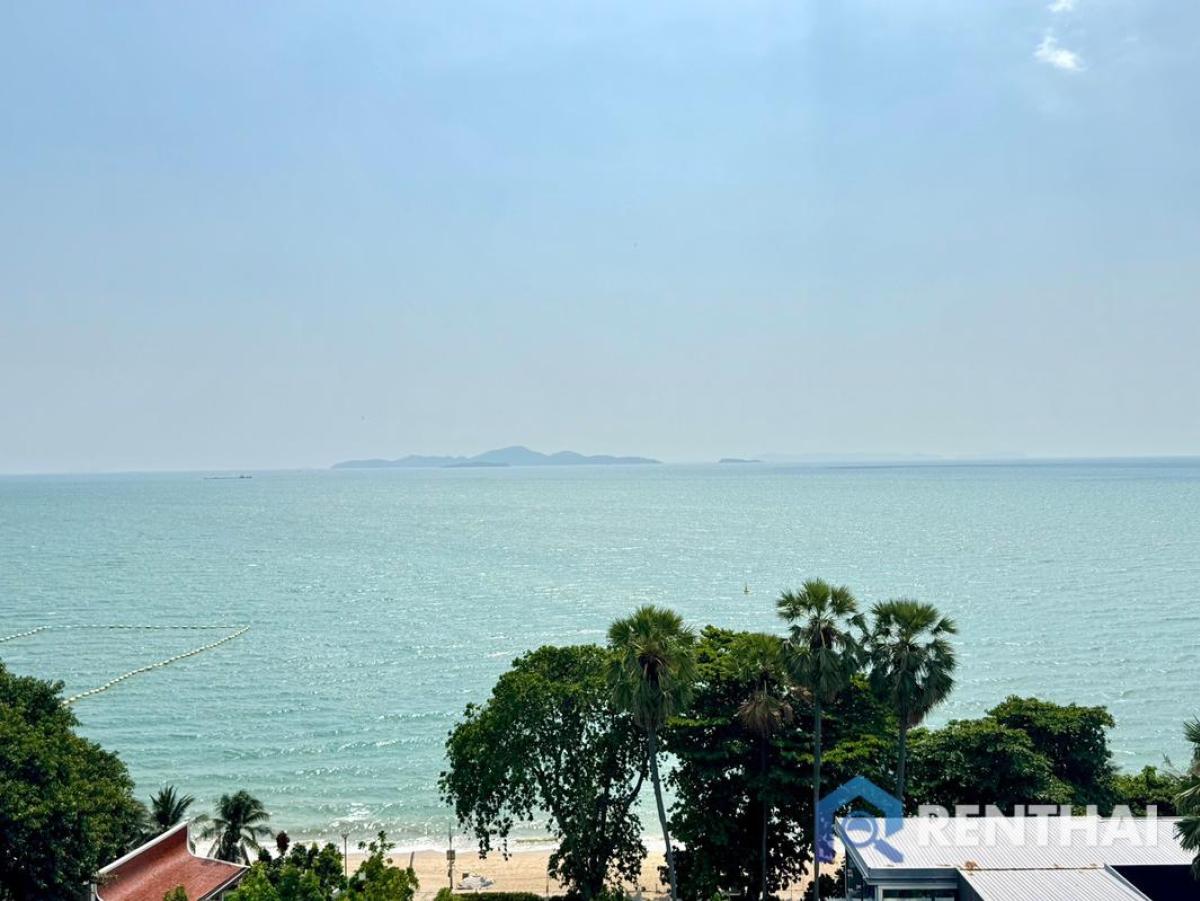 For SaleCondoPattaya, Bangsaen, Chonburi : Arom Wongamat for sale 1 bedroom 37 sqm direct sea view beachfront condo Pattaya best price