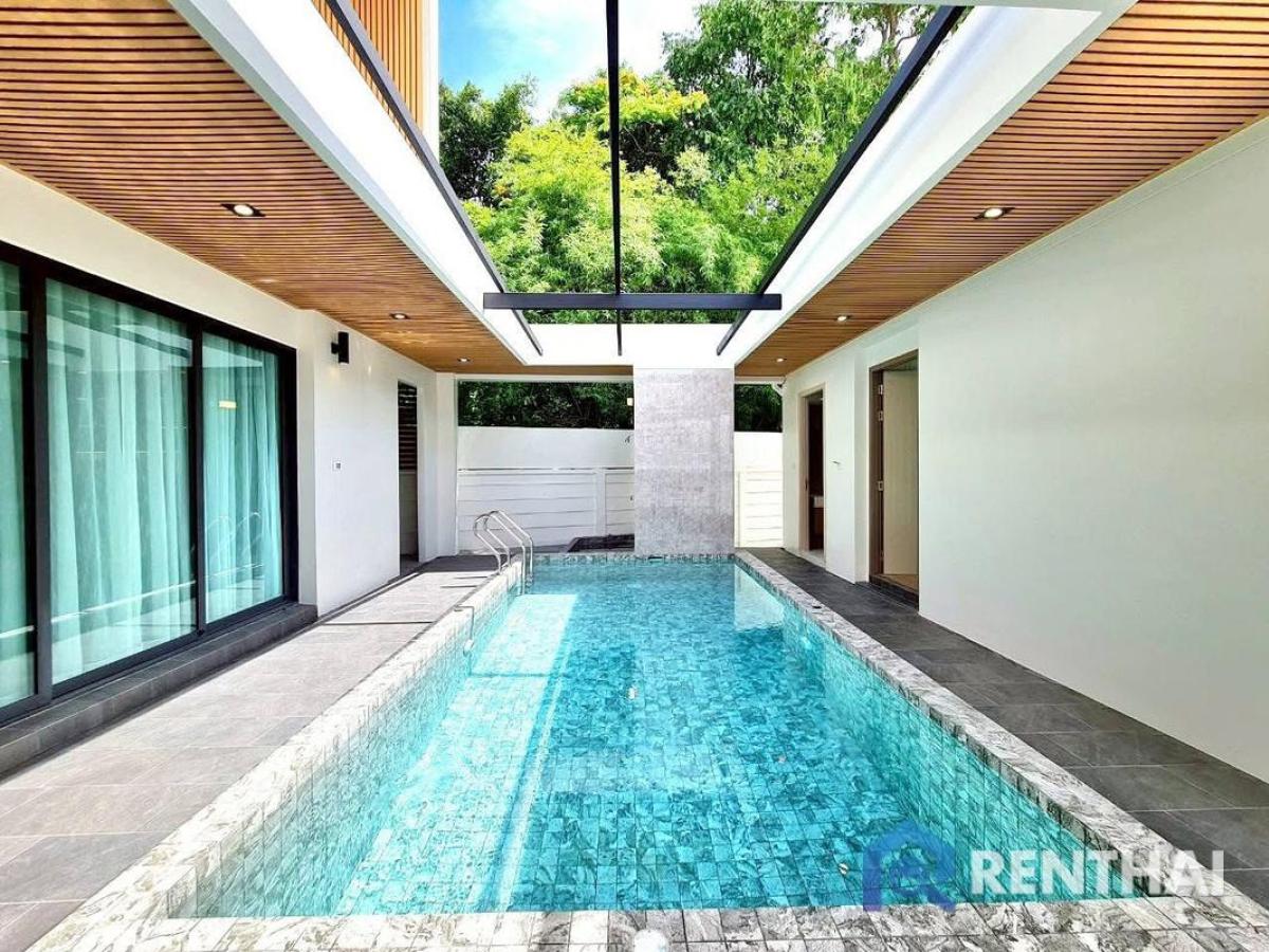 For SaleHousePattaya, Bangsaen, Chonburi : brand-new pool villas just 1.5 km from Jomtien Beach.