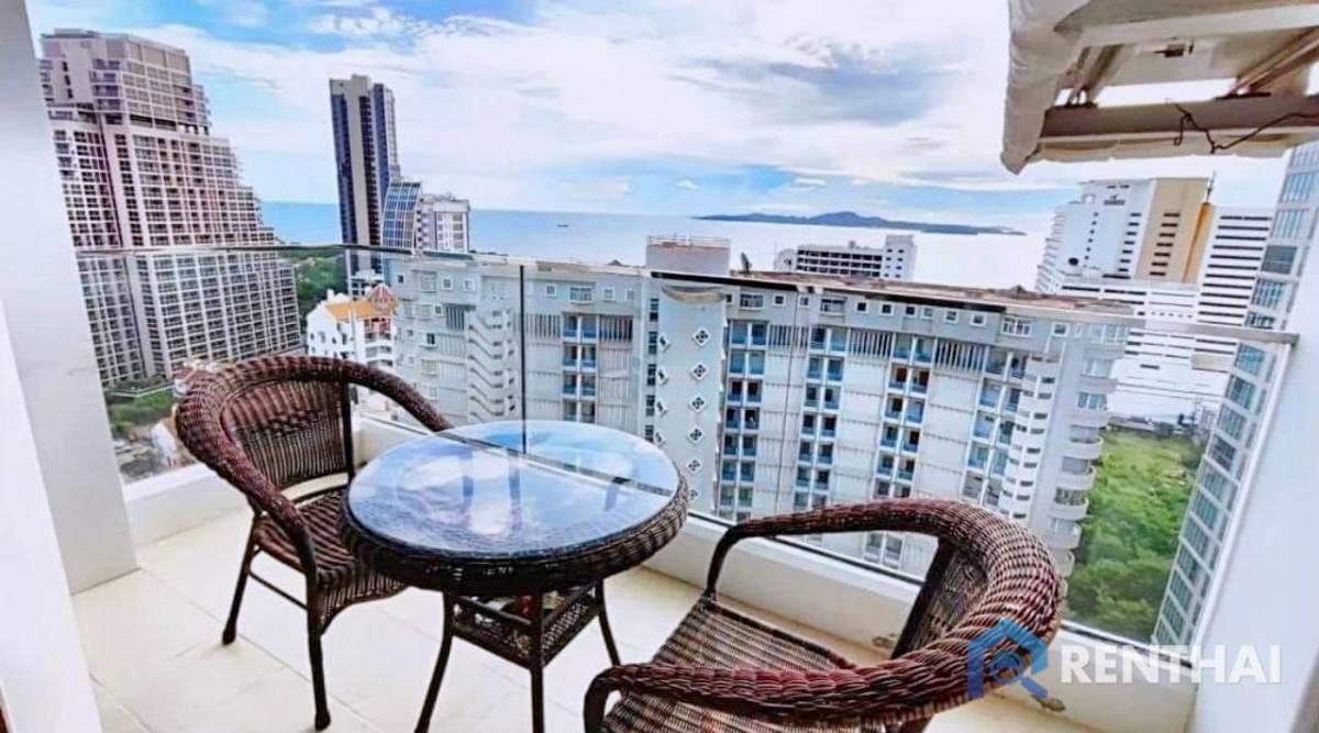 For SaleCondoPattaya, Bangsaen, Chonburi : Ocean View Condo at The Cliff: 1-Bedroom Condo in Pattaya, Fully Furnished