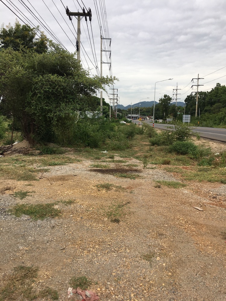 For SaleLandKanchanaburi : Very beautiful mountain view land, next to the main road, Mueang Kanchanaburi District