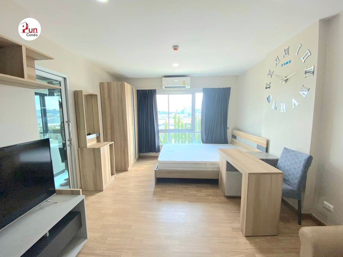 For RentCondoPathum Thani,Rangsit, Thammasat : Be Condo for rent, first hand room with furniture and electrical appliances, near Bangkok University, just 400 meters.